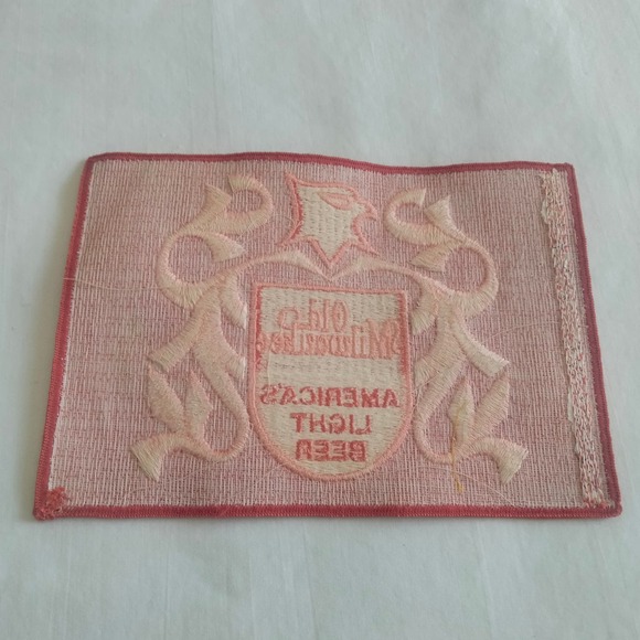 Old Milwaukee America's Light Beer Large Red & White Patch Vintage - Picture 2 of 2